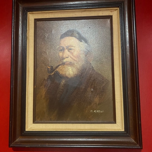 Old picture m marini painting - Picture 4 of 7